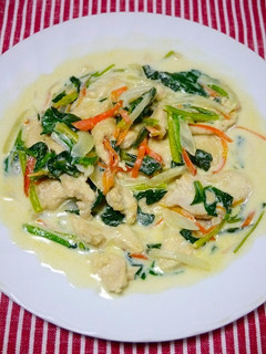 簡単!ムネ肉とほうれん草のクリーム煮-レシピのメイン写真