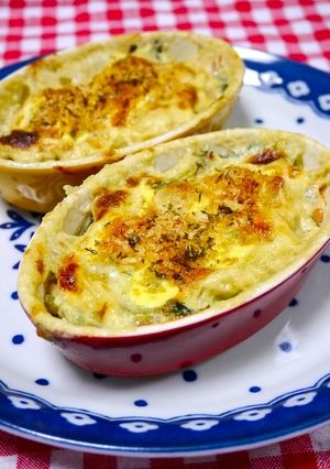 簡単！クリーム煮からのグラタン-レシピのメイン写真