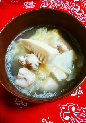☆鶏肉とたけのこの塩スープ☆-レシピのメイン写真