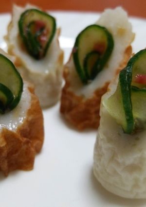 お弁当に☆きゅうりの梅干し和えinちくわ-レシピのメイン写真