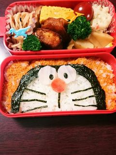 時短キャラ弁★☆ドラえもん-レシピのメイン写真
