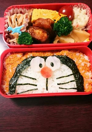 時短キャラ弁★☆ドラえもん-レシピのメイン写真