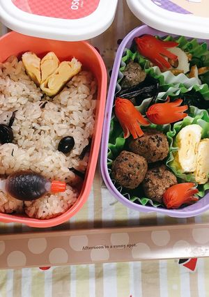 にゃんこ弁当-レシピのメイン写真