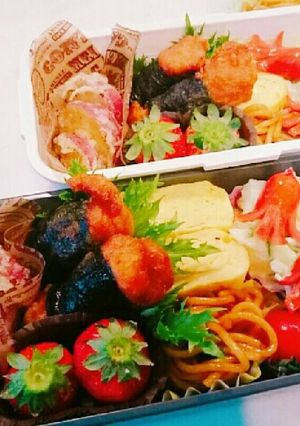 ひな遠足むぅいつものお弁当4/27-レシピのメイン写真