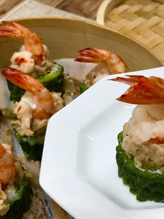 おもてなしゴーヤーの海老しゅうまい-レシピのメイン写真