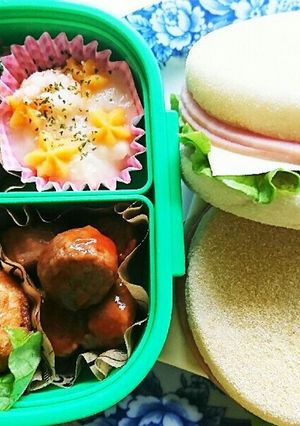 高校生☆イングリッシュマフィンバーガー-レシピのメイン写真
