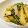 簡単☆タケノコと空芯菜とベーコンの炒め物