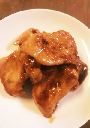 油不使用！柔らか鶏胸肉の照り焼き-レシピのメイン写真