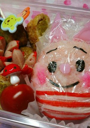 キャラ弁♪ツムツム風ピグレットおにぎり-レシピのメイン写真