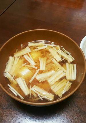 豆腐とえのき★味噌汁-レシピのメイン写真
