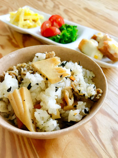 たけのこと豚肉の混ぜごはん-レシピのメイン写真