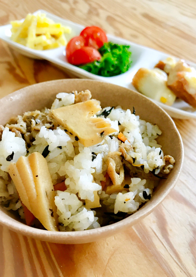 たけのこと豚肉の混ぜごはん-レシピのメイン写真