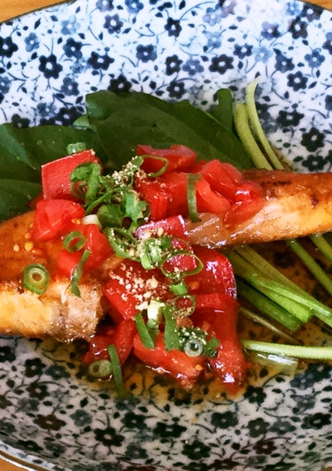 【鮭のバターソテー】〜トマトつゆソース〜-レシピのメイン写真