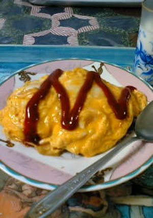 卵１個で十分！！スマイルオムライス♪-レシピのメイン写真