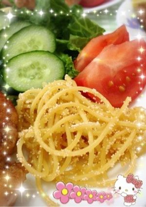 付け合せの明太パスタ〜(o˘◡˘o)♡-レシピのメイン写真