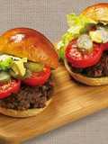 贅沢に味わう！福島牛丸ごとハンバーガー