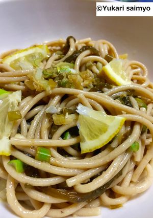 *マクロビ*冷製もずくパスタ-レシピのメイン写真
