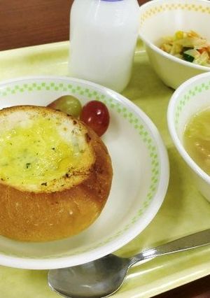 簡単給食　グラタンパン-レシピのメイン写真