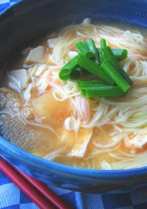 簡単☆味噌汁 de にゅうめん-レシピのメイン写真