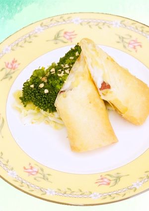 さつまいもチーズ春巻き【学校給食】-レシピのメイン写真