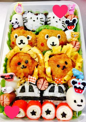 親子遠足♫かわいい♡お弁当-レシピのメイン写真