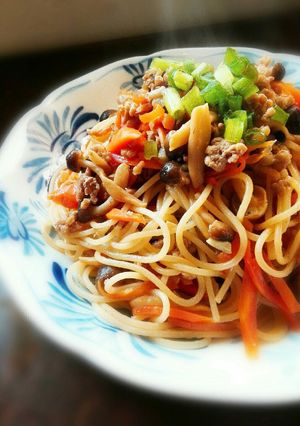 満足感◎豚ミンチとしめじの和風パスタ。-レシピのメイン写真