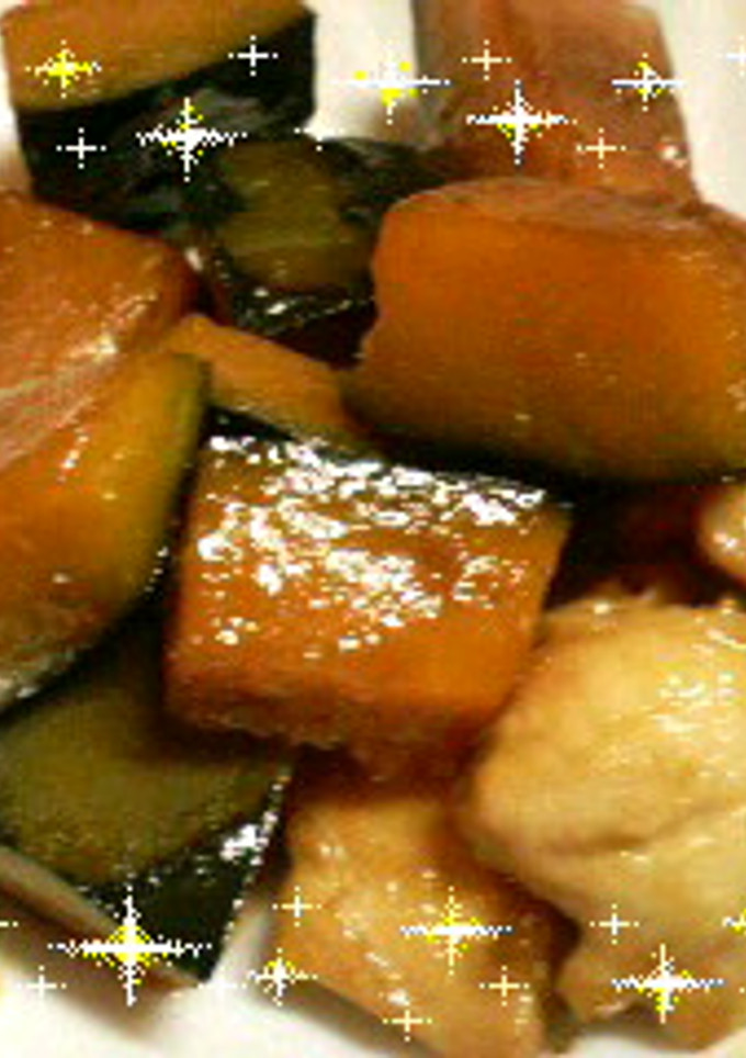 かぼちゃと鶏もも肉の煮物-レシピのメイン写真