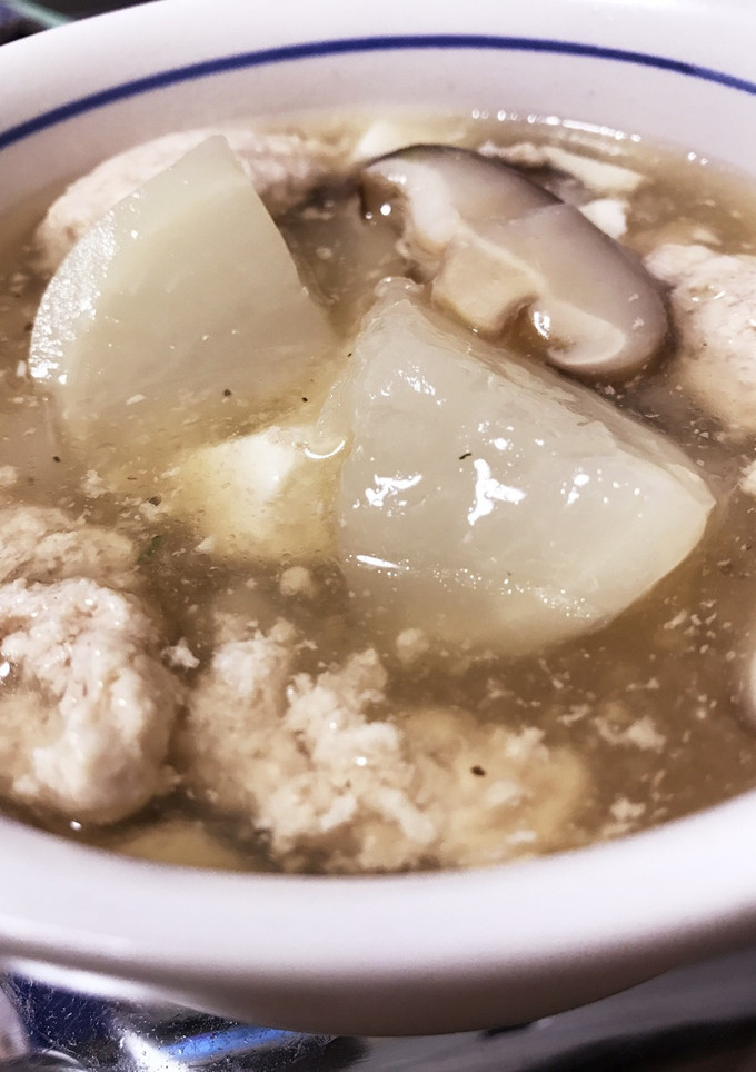 かぶと鶏ひき肉のあったか♪とろみスープ-レシピのメイン写真