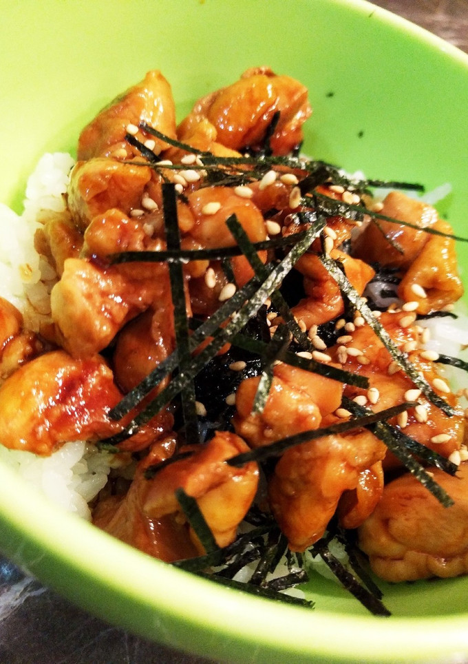 土用丑の日に簡単♪鰻のタレで鶏の蒲焼き丼-レシピのメイン写真