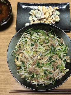 もやしと挽肉のレンジ蒸し-レシピのメイン写真