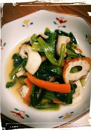 小松菜☆ちくわの炒め煮-レシピのメイン写真