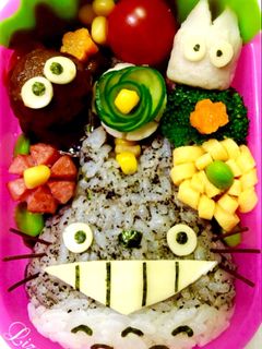 キャラ弁☆トトロ-レシピのメイン写真
