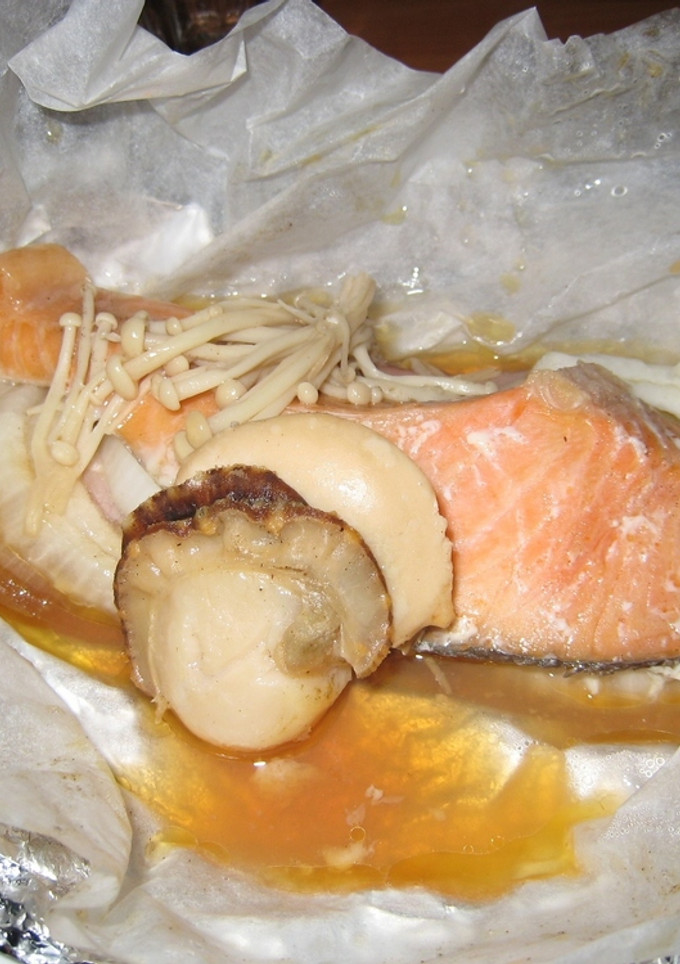 鮭とほたての包み焼き-レシピのメイン写真