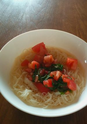 ひんやりトマト素麺-レシピのメイン写真