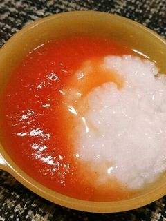 離乳食♪初期♪レンジで簡単♪トマト-レシピのメイン写真