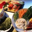 春野菜とスパムの手巻きパーティー寿司