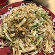 きしめんでもやし納豆焼うどん