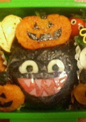 ハロウィンお弁当3(キャラ弁)-レシピのメイン写真
