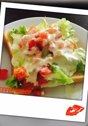 シーザーサラダトースト٩( ᐛ )و-レシピのメイン写真