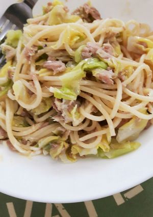 油切り不要！ツナとキャベツのパスタ-レシピのメイン写真