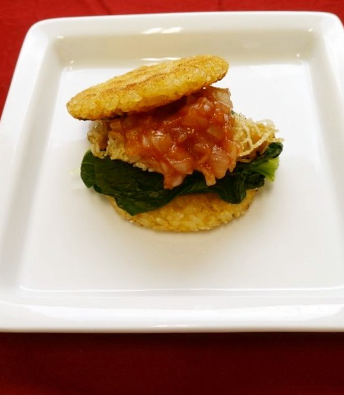 さくさく魚フライのにんじんライスバーガー-レシピのメイン写真