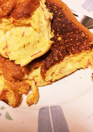ふわふわチーズ入りオムレツ♪-レシピのメイン写真