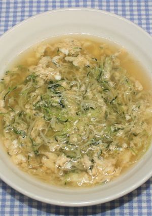 ドライベジ麺☆かきたま乾燥ズッキーニ麺-レシピのメイン写真