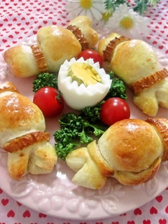 子供の日に♡キャンディーちくわパン-レシピのメイン写真