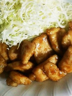 鶏胸肉の一口柔らかしょうが焼き-レシピのメイン写真