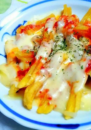 冷めたポテト de チーズ焼き-レシピのメイン写真