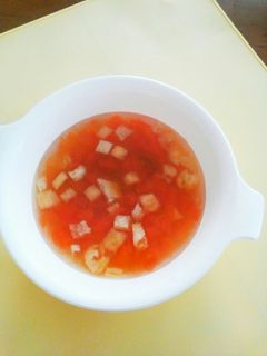 トマトのお味噌汁 離乳食後期~-レシピのメイン写真