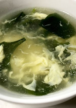 ほうれん草とふんわり卵の中華スープ-レシピのメイン写真