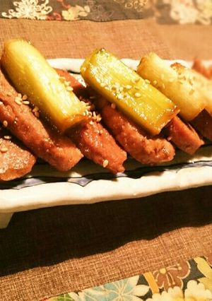 ヒレ肉とネギの甘辛焼-レシピのメイン写真