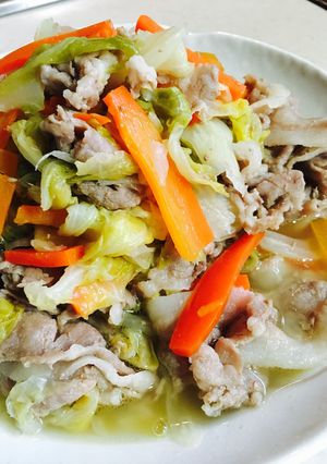 キャベツと豚バラのくたくた煮-レシピのメイン写真